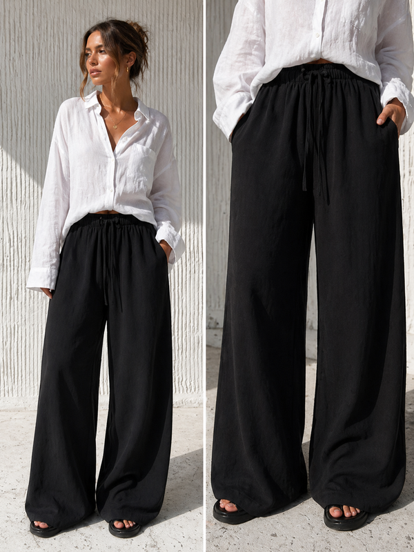 Pantalons en lin pour femmes